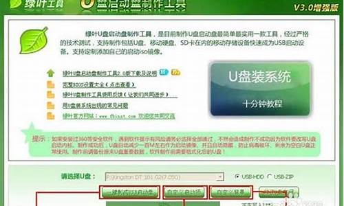 绿叶u盘系统安装盘_绿叶u盘启动盘制作